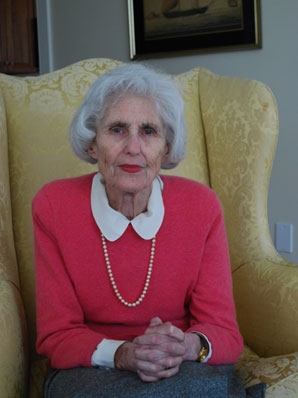 Ruth Felton in her Massachusetts home.