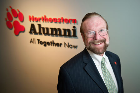 Kevin in a recent visit to Northeastern.