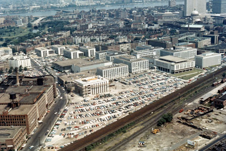 Northeastern's Boston campus in 1965