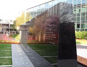 The Northeastern University Veterans Memorial.