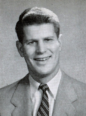 Dick's 1957 senior portrait from the Cauldron yearbook.