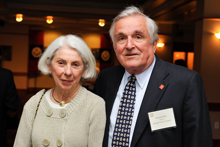 Dick with his wife, Jane, at a Northeastern event.