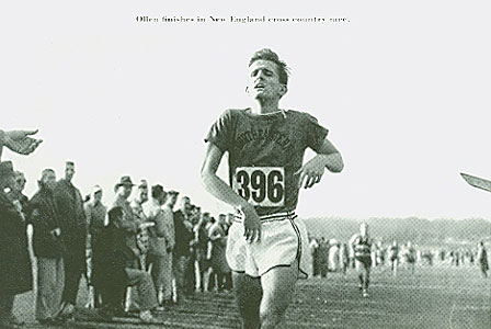 Dick finishing a cross country race.