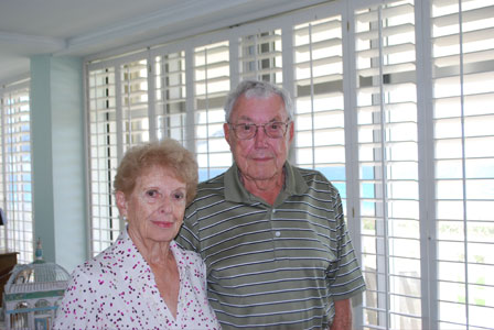 Steve with his wife, Genevieve.